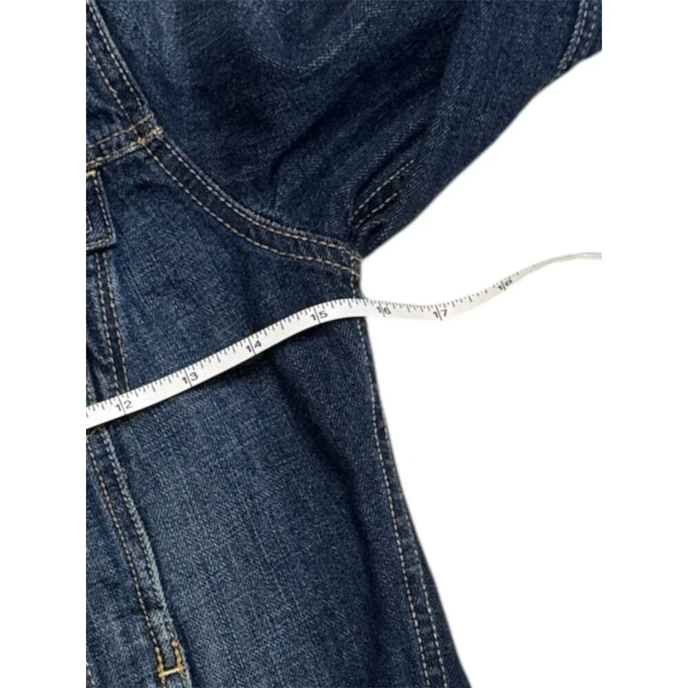 American Eagle Blue Denim Trucker Jacket XS Medium Wash Classic Jean‎ Coat